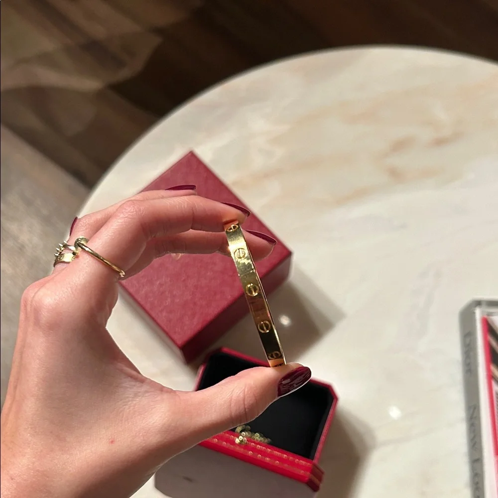 Cartier Gold Love Bracelet with Red Box - Picture 3 of 3